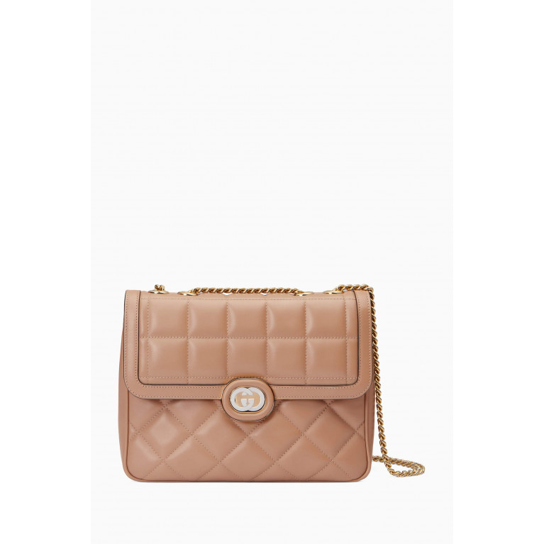 Gucci - Small Gucci Deco Shoulder Bag in Quilted Leather