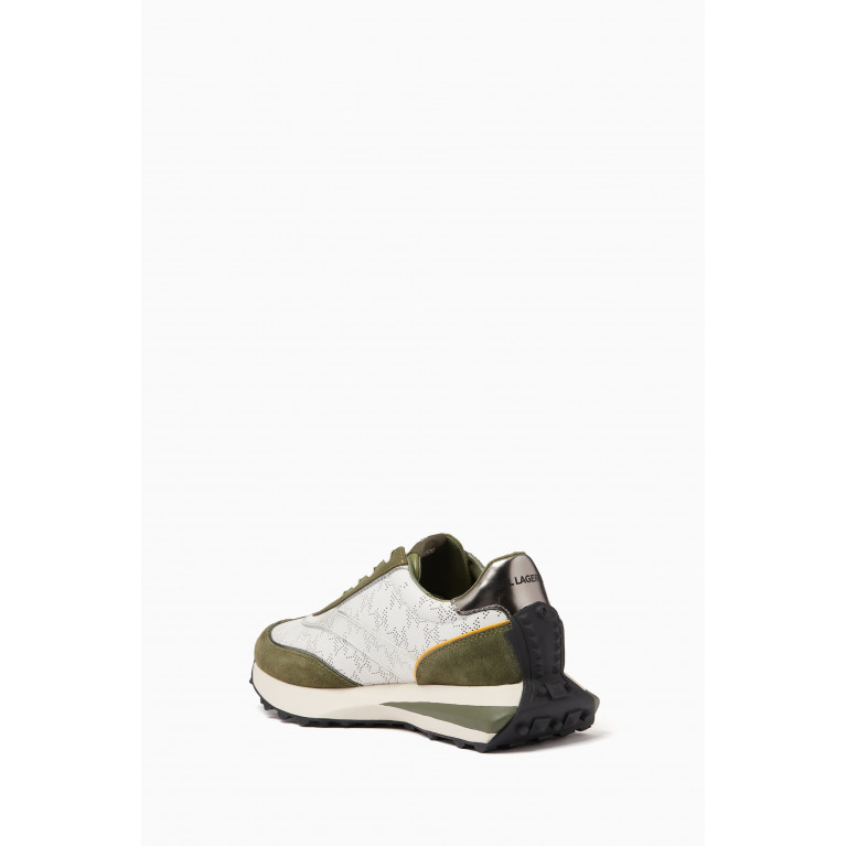 Karl Lagerfeld - Zone KL Sneakers in Mix Fabric & Leather