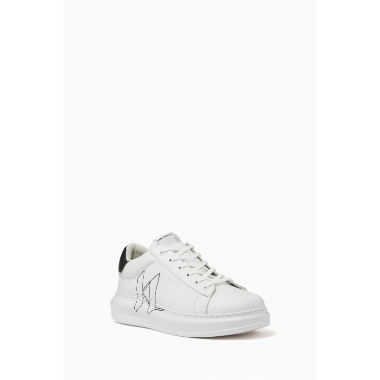 Karl Lagerfeld - Kapri Outline Monogram Sneakers in Leather