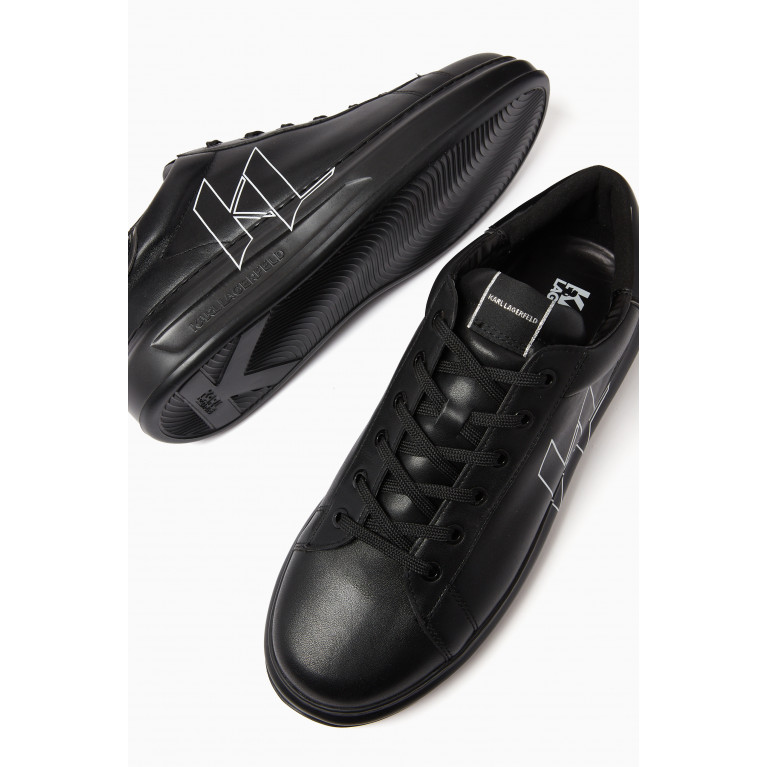 Karl Lagerfeld - Kapri Monogram Outline Sneakers in Leather