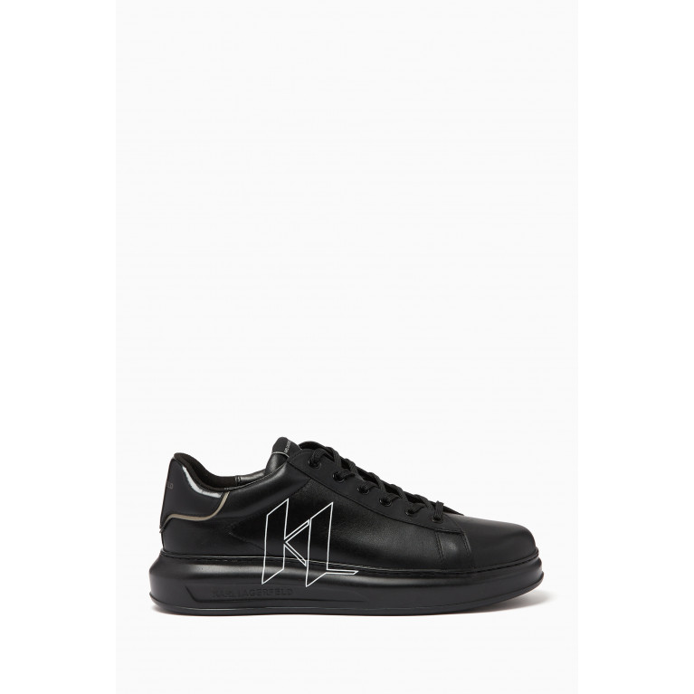 Karl Lagerfeld - Kapri Monogram Outline Sneakers in Leather