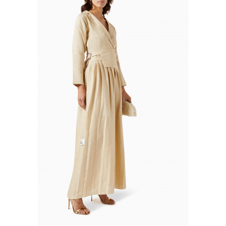 Hue - Belted Dress in Linen