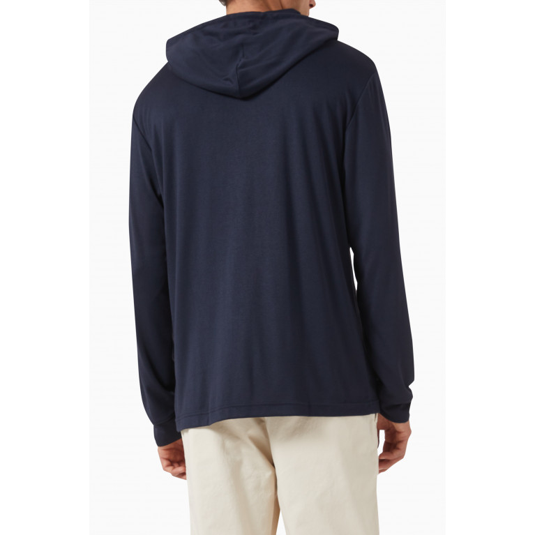 Theory - Traer Hoodie in Modal-jersey Blue