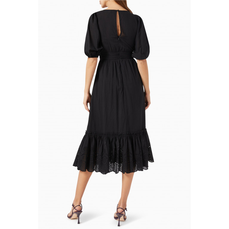 Minkpink - Starling Midi Dress in Cotton-blend Black