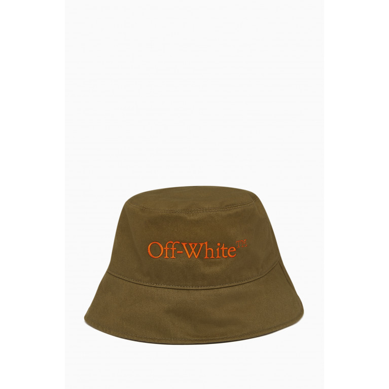 Off-White - Bookish Bucket Hat in Cotton Gabardine