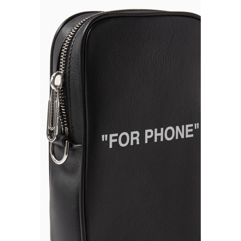 Off-White - Quote Phone Crossbody in Leather