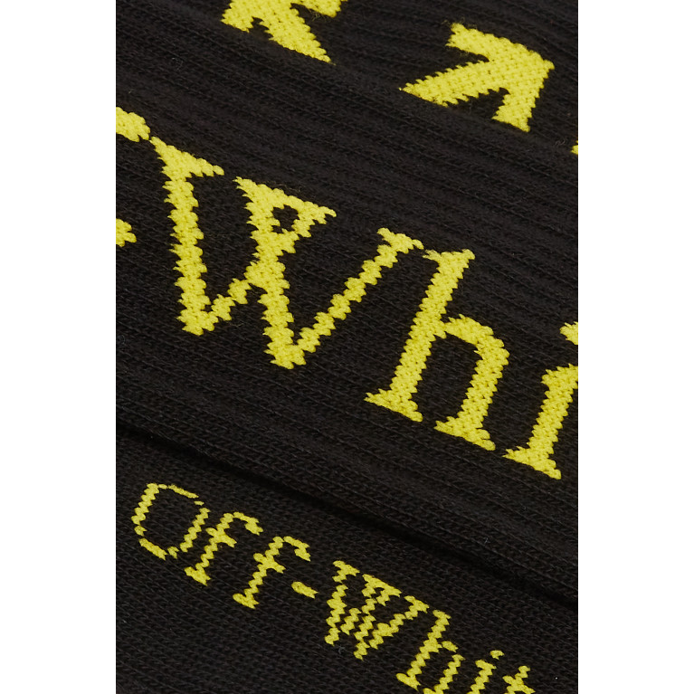 Off-White - Off-White - Arrow Bookish Socks in Cotton Black