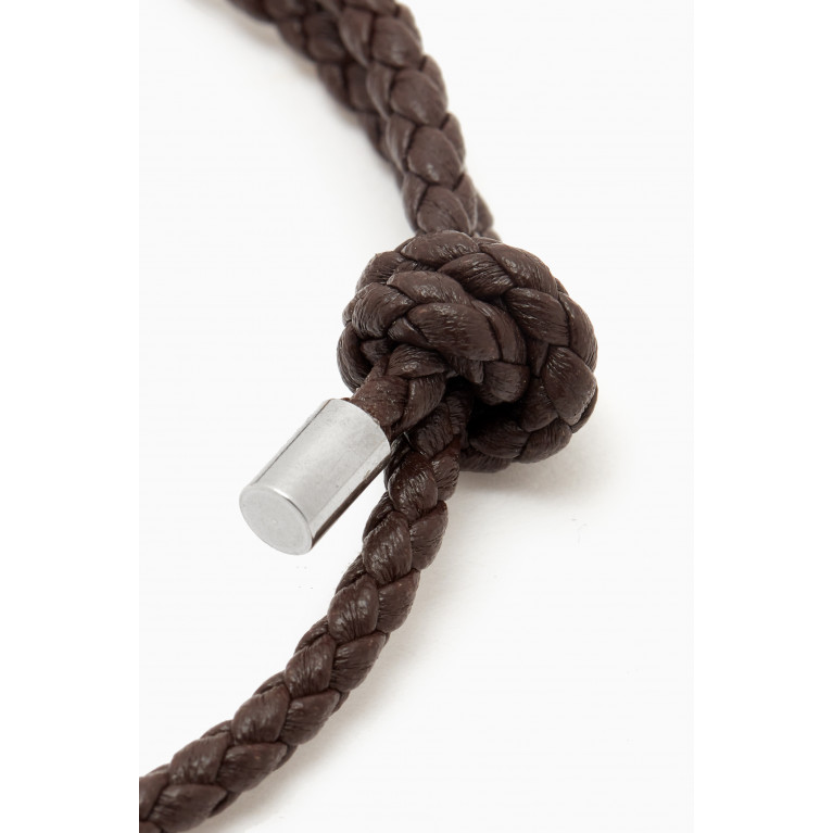 Roderer - Francesco Bracelet in Woven Leather Brown