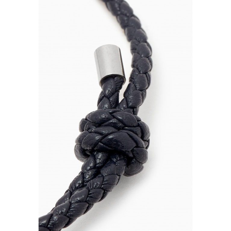 Roderer - Francesco Bracelet in Woven Leather Blue