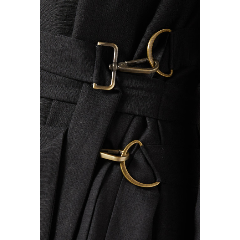 DANEH - Belted Jumpsuit in Linen Blend