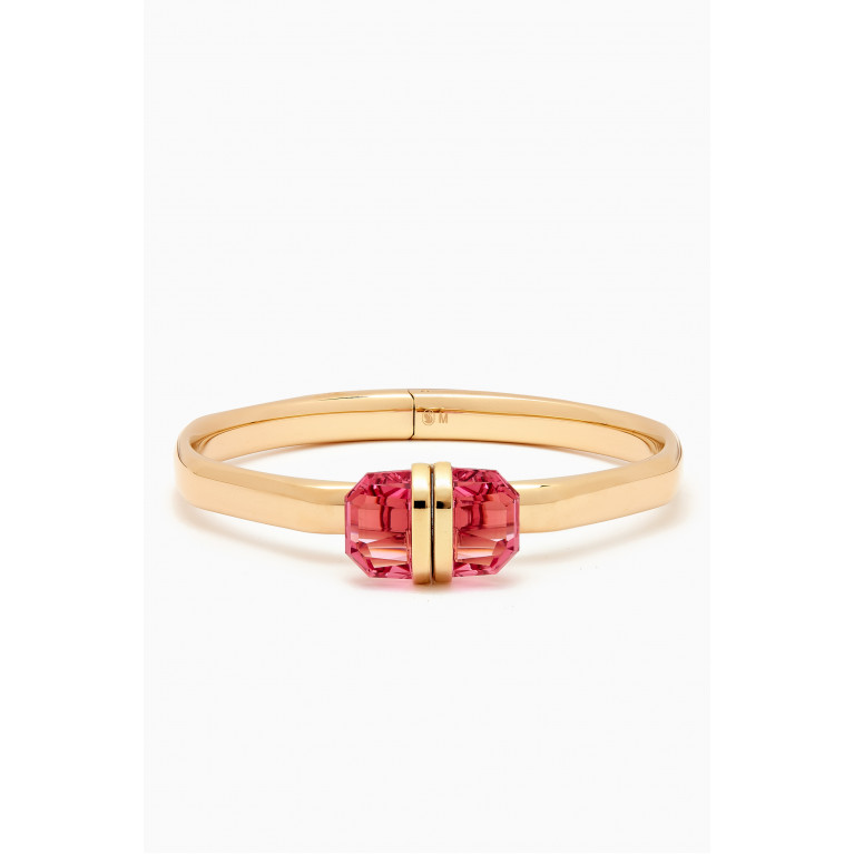 Swarovski - Lucent Crystal Bangle in Gold-plated Metal