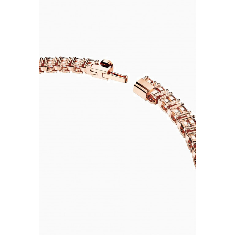 Swarovski - Matrix Tennis Bracelet in Rose-gold Plated Metal