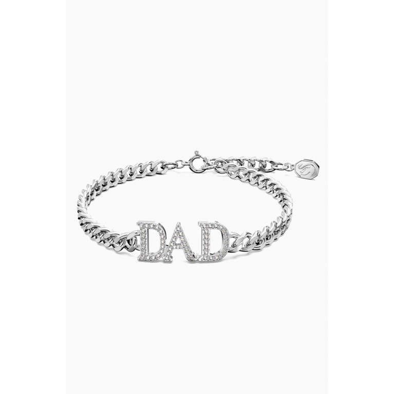 Swarovski - Father's Day Bracelet in Rhodium-plated Metal