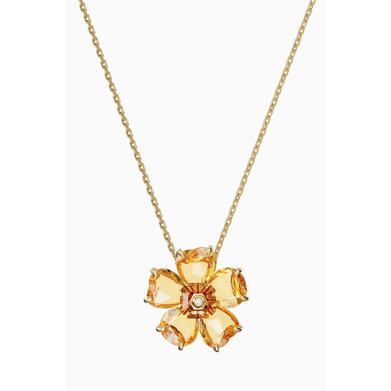 Swarovski - Florere Pendant Necklace in Gold-tone Plated Metal