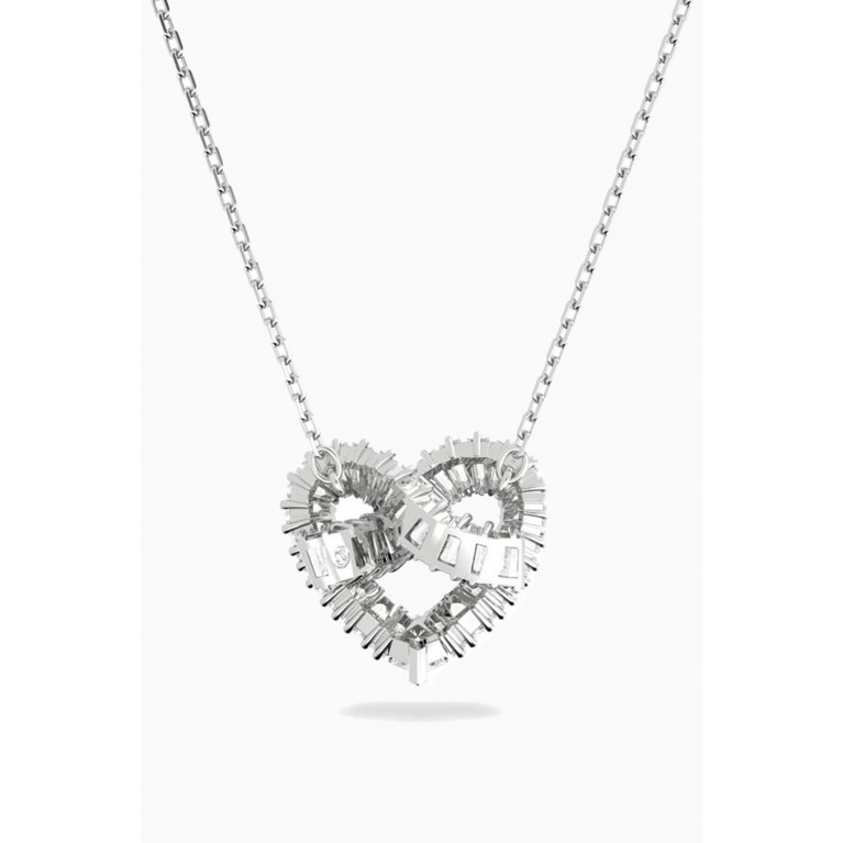 Swarovski - Matrix Heart Crystal Necklace in Rhodium-plated Metal
