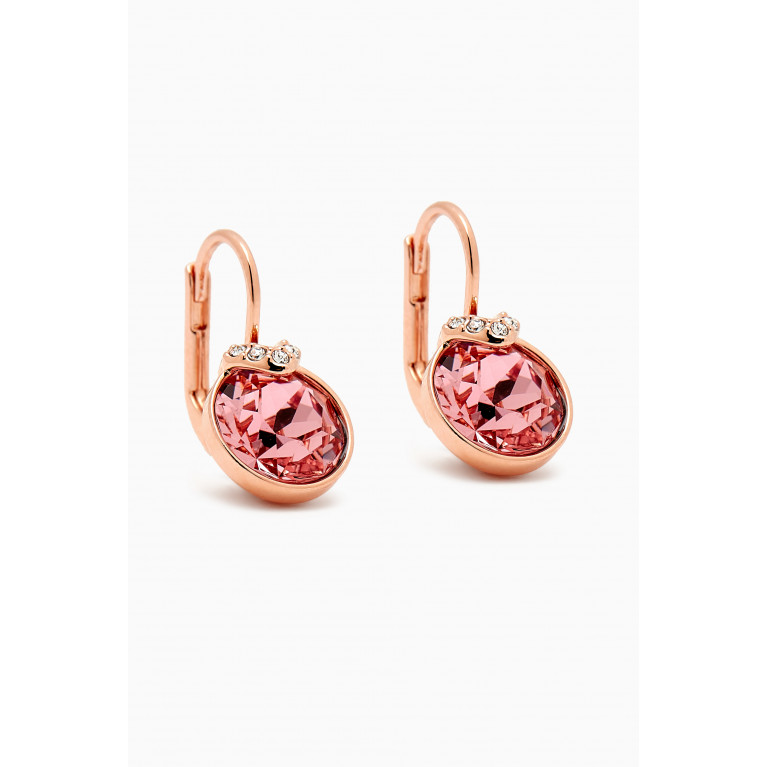 Swarovski - Bella V Crystal Earrings in Rose Gold-plated Metal
