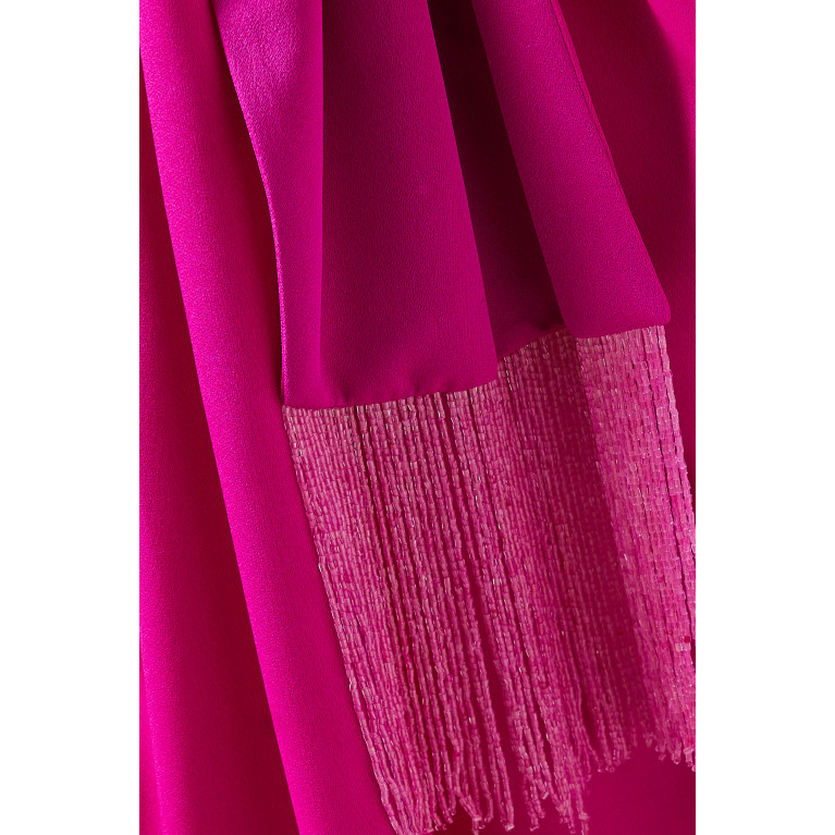 Özgür Masur - Draped Dress in Shiny Crepe