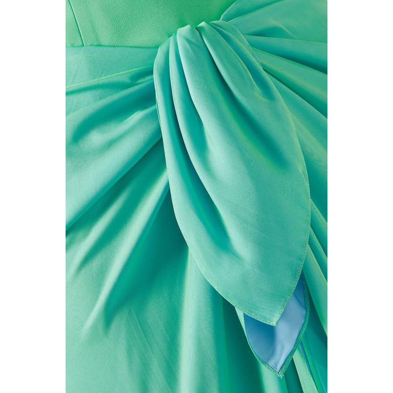 Özgür Masur - Plunge-neck Knotted Maxi Dress
