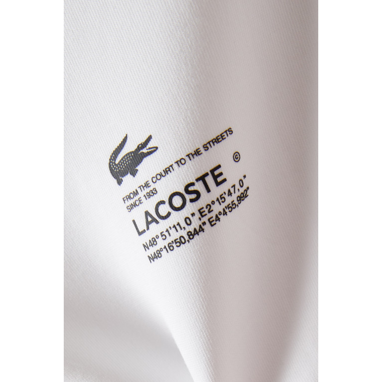 Lacoste - Print Back Sweatshirt in Jersey