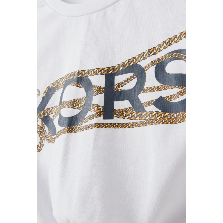 Michael Kors Kids - Logo Knot T-shirt in Cotton