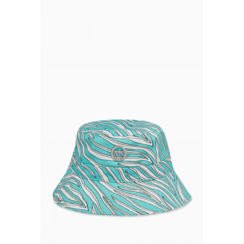 Michael Kors Kids - Logo Brand Bucket Hat in Cotton Twill