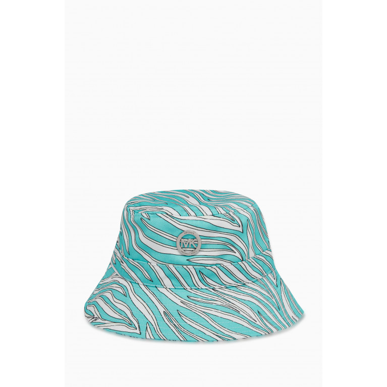 Michael Kors Kids - Logo Brand Bucket Hat in Cotton Twill