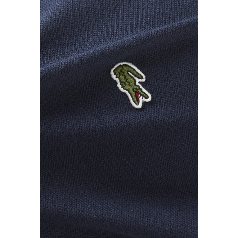 Lacoste - Logo Sweatshirt Dress in Stretch Cotton Piqué