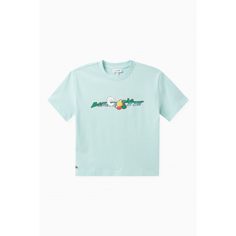 Lacoste - Graphic Logo-print T-shirt in Organic Cotton