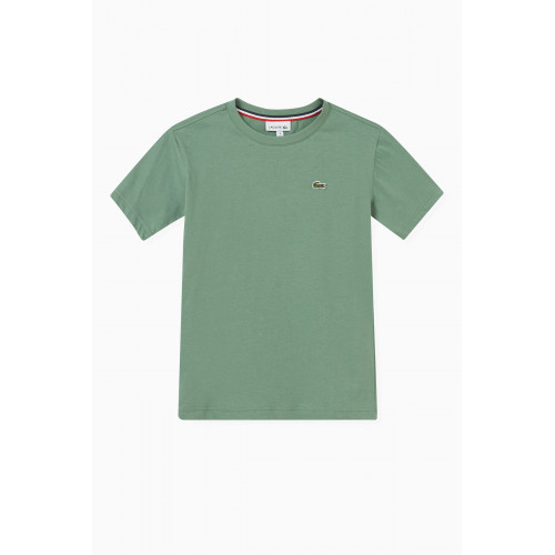 Lacoste - Logo T-Shirt in Cotton Jersey Green