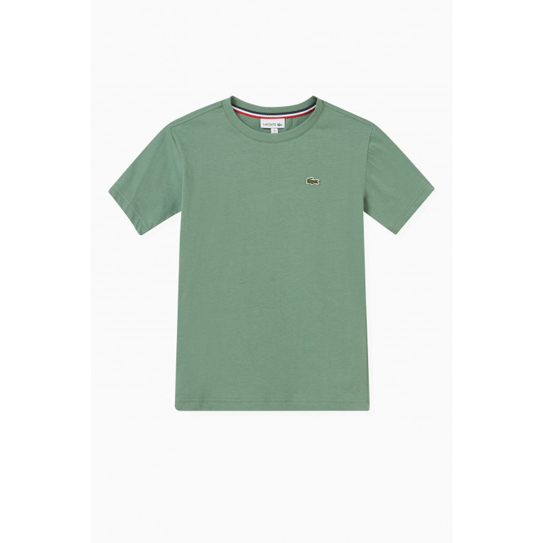 Lacoste - Logo T-Shirt in Cotton Jersey Green