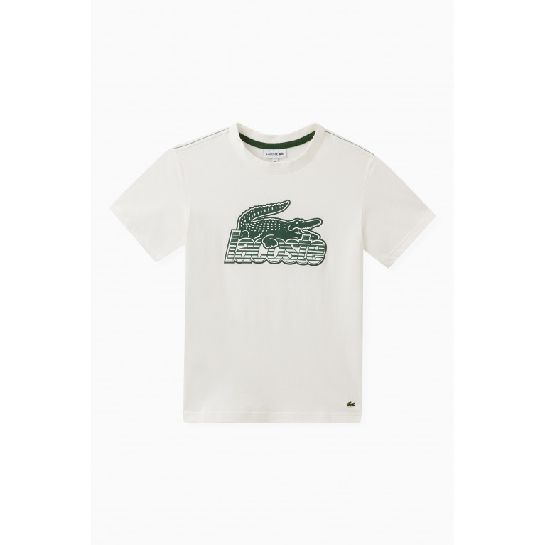 Lacoste - Graphic Logo Print T-Shirt in Cotton