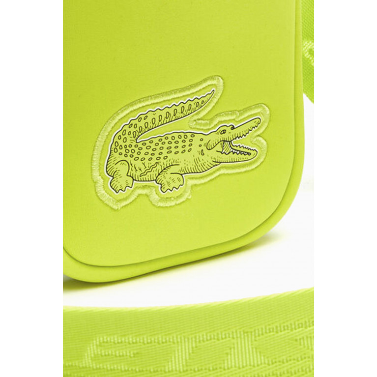 Lacoste - Logo Strap Smartphone Holder in Recycled Polyester Yellow