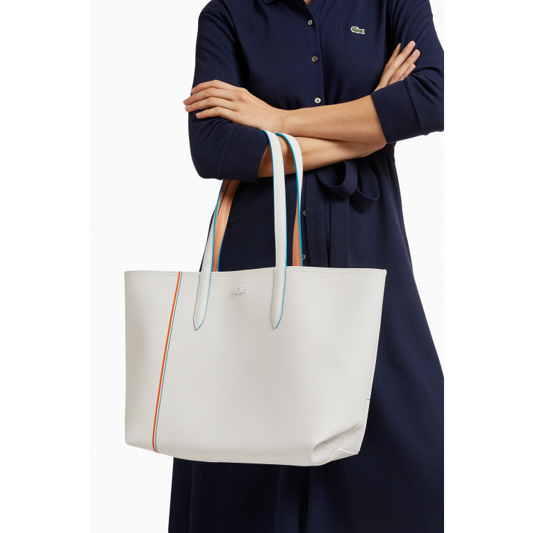 Lacoste - Anna Reversible Tote Bag in Grained Faux Leather
