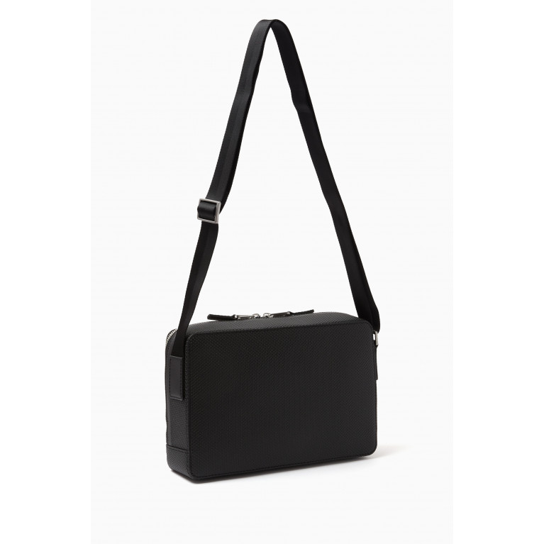 Lacoste - Chantaco Zippered Crossbody Bag in Matte Stitched Leather