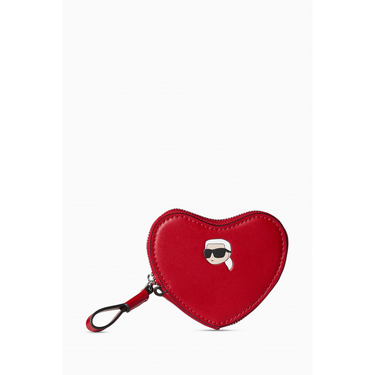 Karl Lagerfeld - Valentine Heart Coin Purse in Calf Leather
