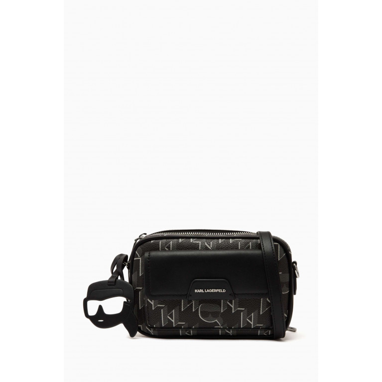 Karl Lagerfeld - K/Ikonik 20 Monogram Crossbody Bag in Faux Leather