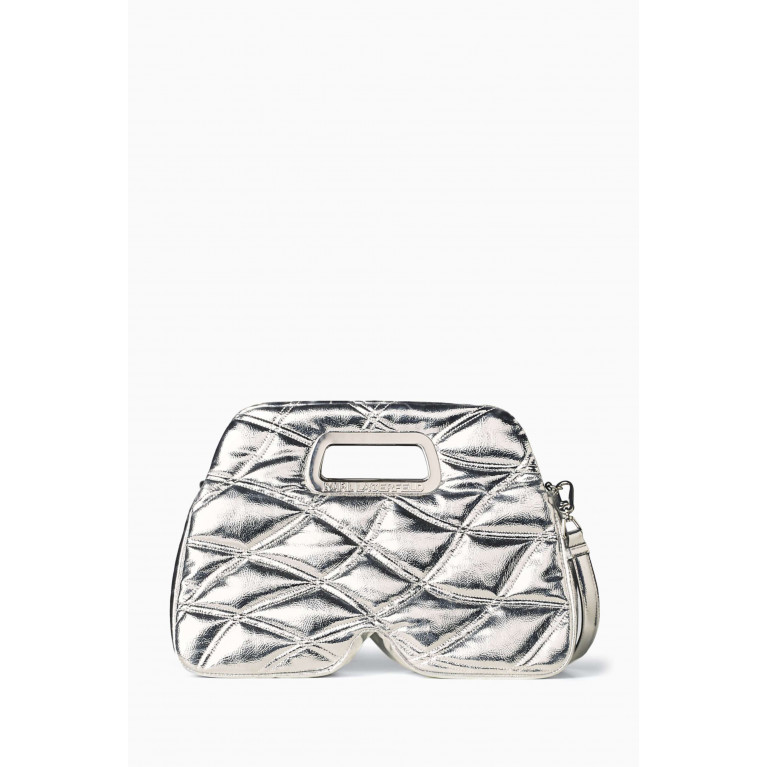 Karl Lagerfeld - Large K/Kloud Quilted Metallic Top Handle Bag in Faux Leather