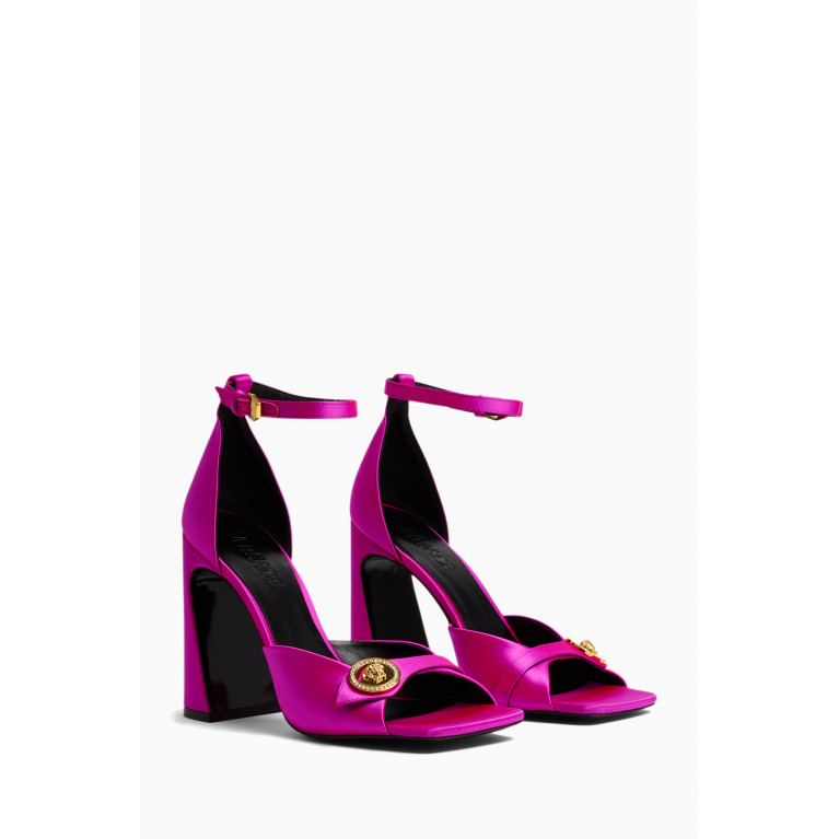 Versace - La Medusa 105 Sandals in Satin