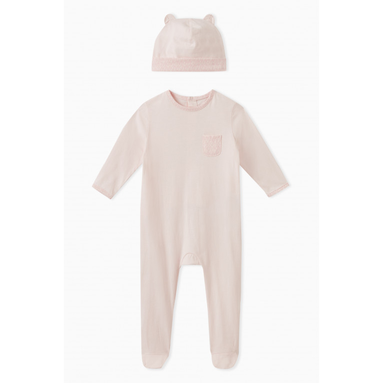 Michael Kors Kids - Monogram Sleepsuit Set in Cotton