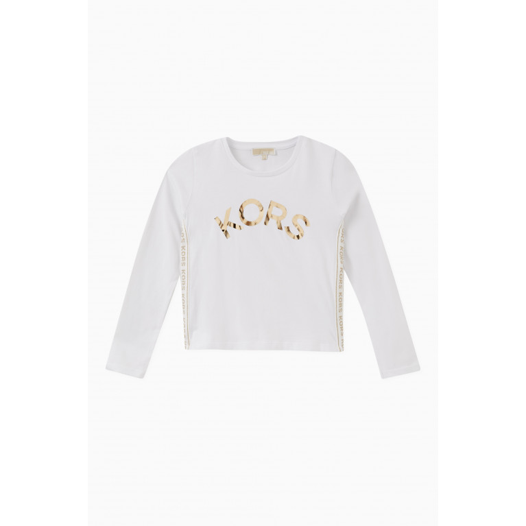Michael Kors Kids - Logo-tape T-shirt in Cotton