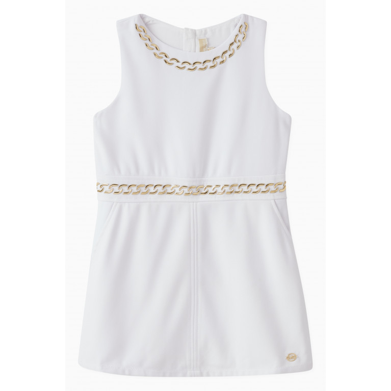 Michael Kors Kids - Chain-embellished Dress in Cotton