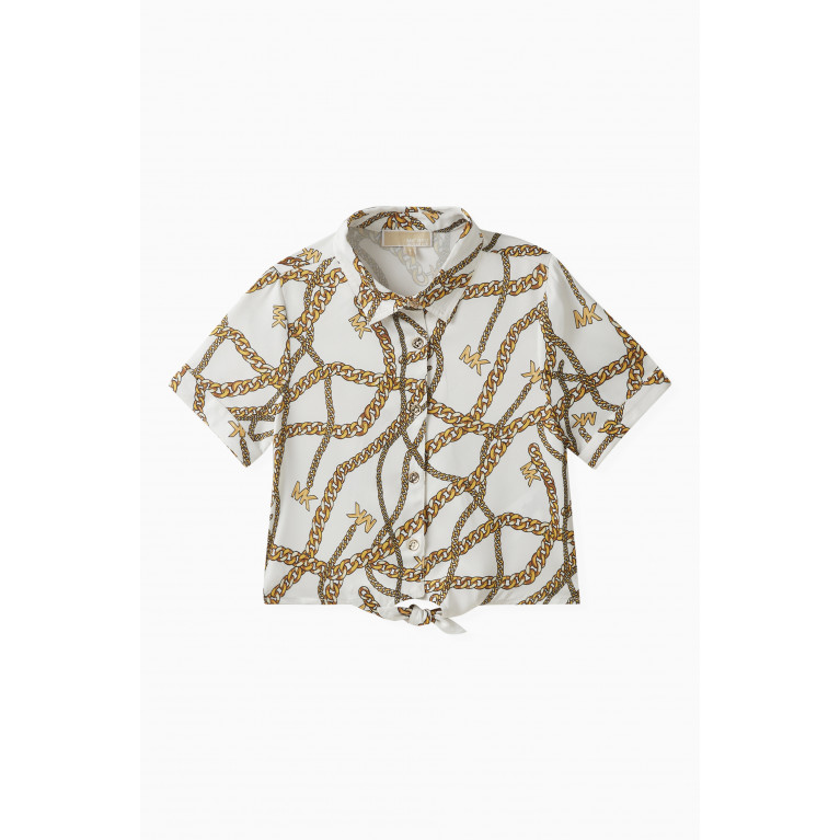 Michael Kors Kids - Chain and Logo Print Shirt