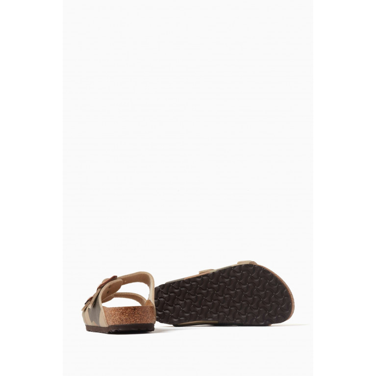 Birkenstock - Arizona Camouflage-print Sandals in Birko-Flor® Brown