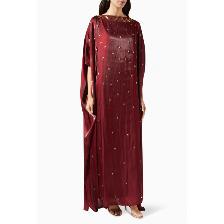 LAMMOUSH - Embellished Maxi Dress in Silk