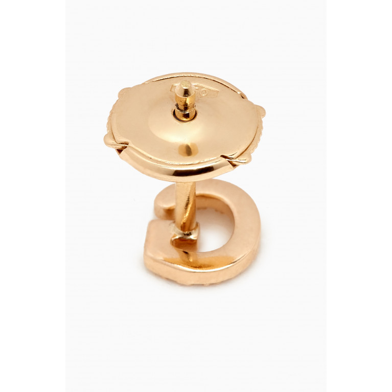 Fergus James - G Letter Diamond Single Stud Earring in 18kt Gold