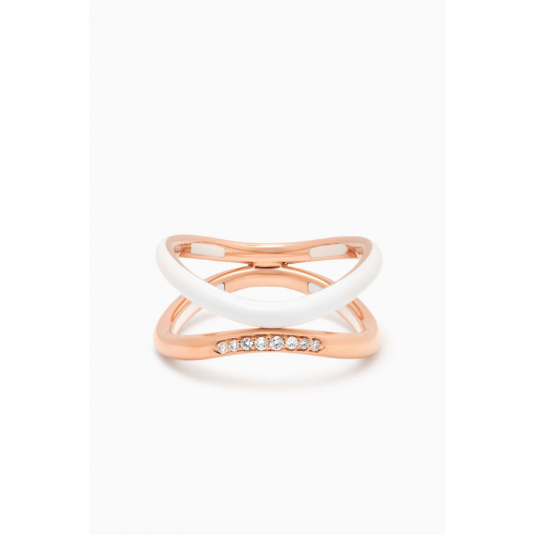Samra - Sukar Diamond Ring in 18kt Rose Gold