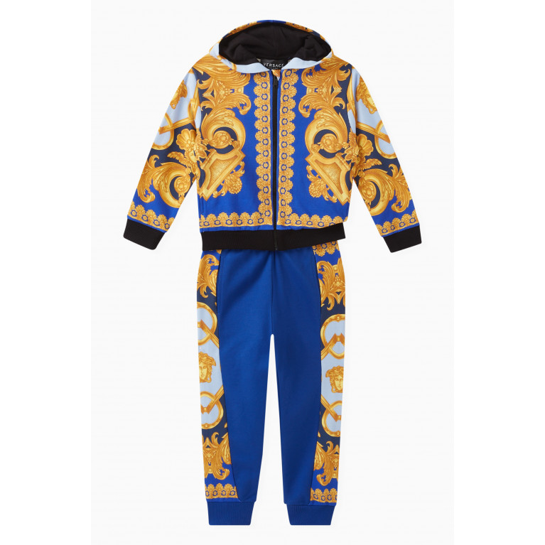 Versace - Barocco 660 Print Hoodie in Cotton Jersey