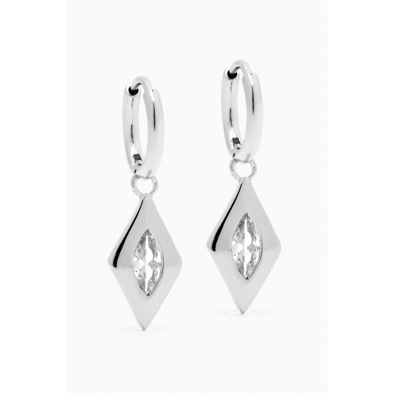 PDPAOLA - Kate Hoop Earrings in Sterling Silver