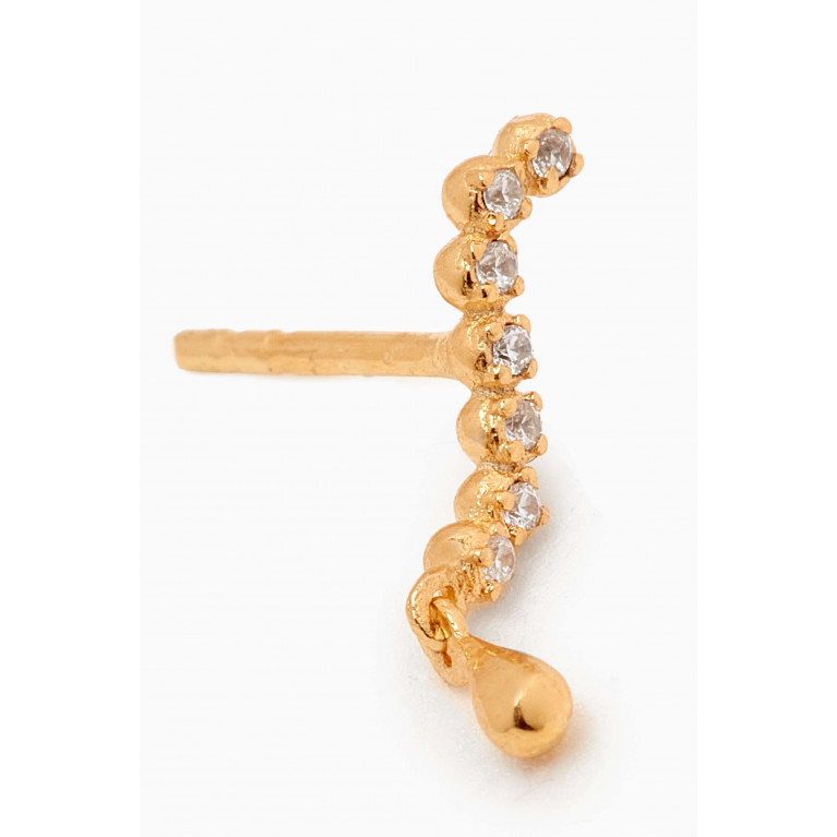PDPAOLA - Swim Single Earring in 18kt Gold-plated Sterling Silver