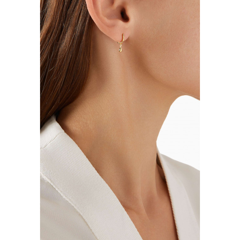 PDPAOLA - Teardrop Single Earring in 18kt Gold-plated Sterling Silver